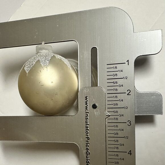 7 Vintage Shiny Brite Snow Cap Glass Christmas Ornaments Plastic Cap USA Mixed - Picture 5 of 14